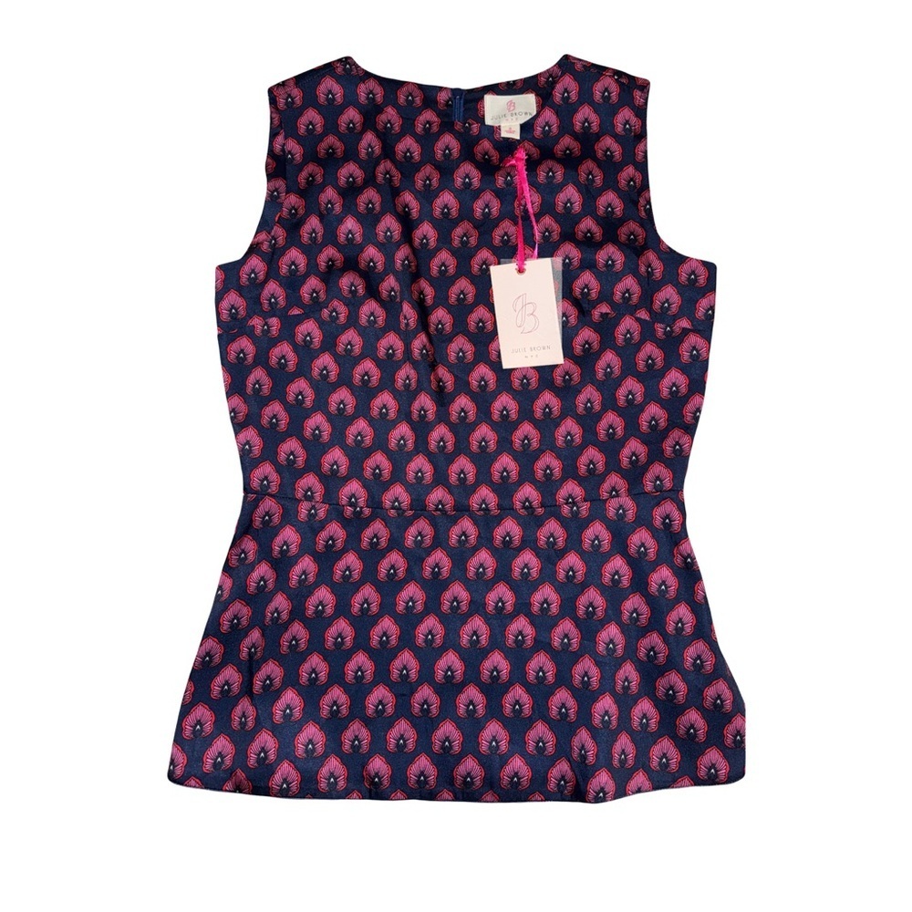 Nwt Julie Brown Nyc Contemporary Blouse Split Hem Size 2